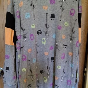Disney Nightmare Before Christmas PJS Nightgown Sleep Shirt L Jack Halloween